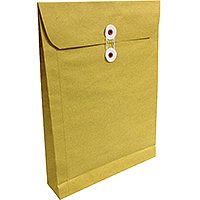 黃色雞眼風琴公文袋 14"x18"x3" (50's)