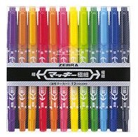 Zebra MO-120 Hi-Mickee Sign Pen - 12色