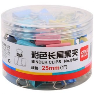 Deli 8554 反尾夾 25mm (48's)