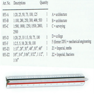 Faber 853A 比例尺