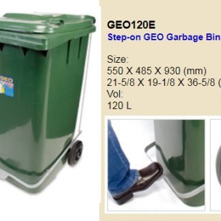 GEO 120E 腳踏垃圾桶連雙轆 (120L)