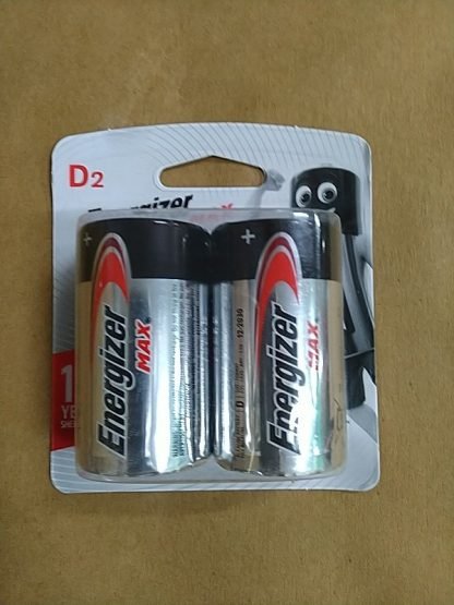 Energizer 鹼性 D 2粒