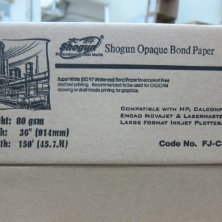 Shogun FJ-C3850A Opaque Bond Paper 80gsm 36"x150'