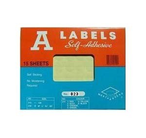 A Label #823 (23mm Dia.) Clear w/Dot Line (10pack)